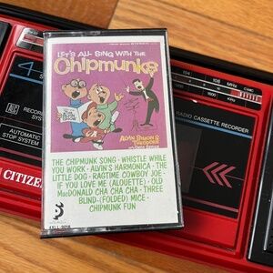 Vintage 1984 Let's All Sing with Alvin & the Chipmunks Cassette Tape